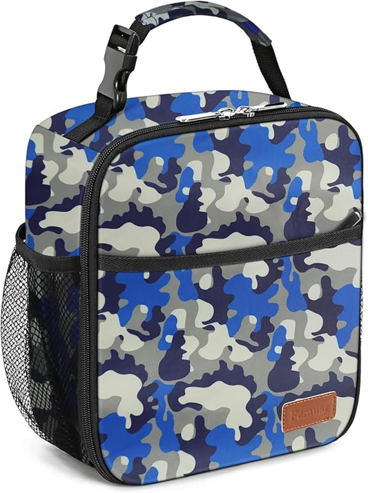 Femuar Lunch Box for Men Women Adults, Small Lunchbox for Work Picnic - Reusable Lunch bag Portable Lunch tote, Camouflage