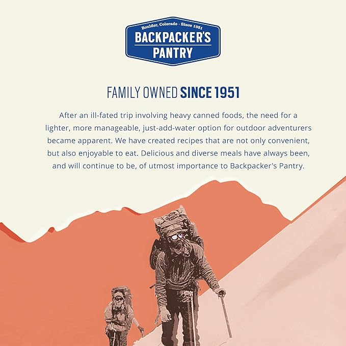 Backpacker's Pantry Beef Bolognese | Freeze Dried Backpacking & Camping Food - Emergency Food - 28g Protein - 1 Count