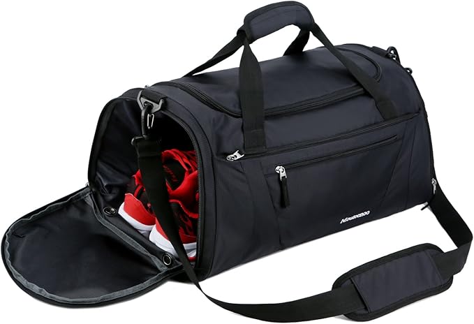 Gym Bag 40L Sports Travel Duffel Bag for Men and Women with Shoes Compartment