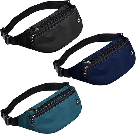 Fanny Pack for Men Women, Waterproof Sports Waist Bag Pack, Belt Bag for Travel Hiking Running
