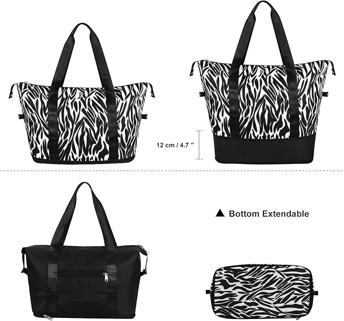 Womens Travel Duffel Bag Lightweight Sport Gym Bag Waterproof Weekender Overnight Bag with Wet and Dry Separation Pocket for Gym Training Yoga Fitness Swimming