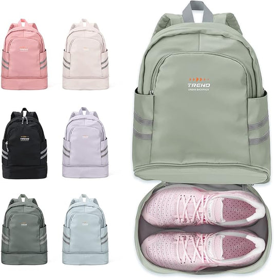 Coofay Gym Backpack for Women - Waterproof, Lightweight, Sports Travel Gym Bag with Shoe Compartment