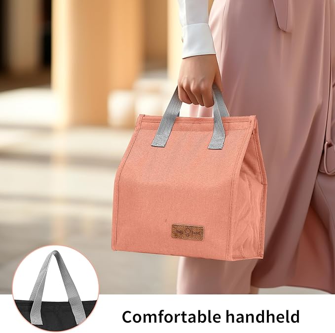 Red Insulated Lunch Bag, Portable and Durable, Suitable for Work, Travel, Picnics, Hiking, Mountain Climbing, Outings