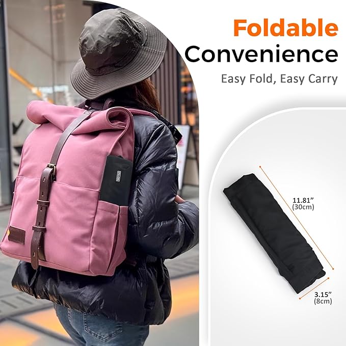 Moyad Insulated Lunch Bag for Women Men, Reusable Thermal Food Carrier Bag, Camping/Travel/Outdoor Cooler Handbag, Black