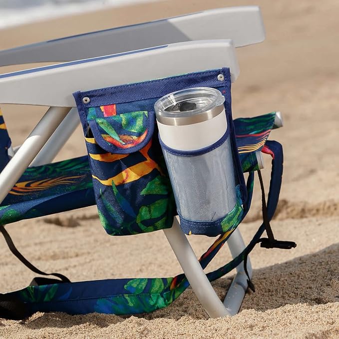 Tommy Bahama 5 Position Beach Chair (Green Leaves)