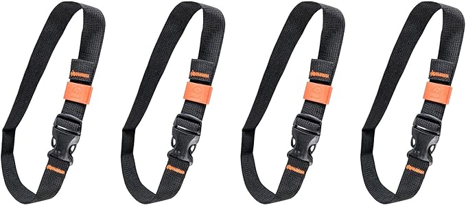 GEAR AID Utility Straps with Side-Release Buckle, Secure and Compress Camping, Biking, Hunting, Boating Gear, Multiple Sizes 3/4" x 24"