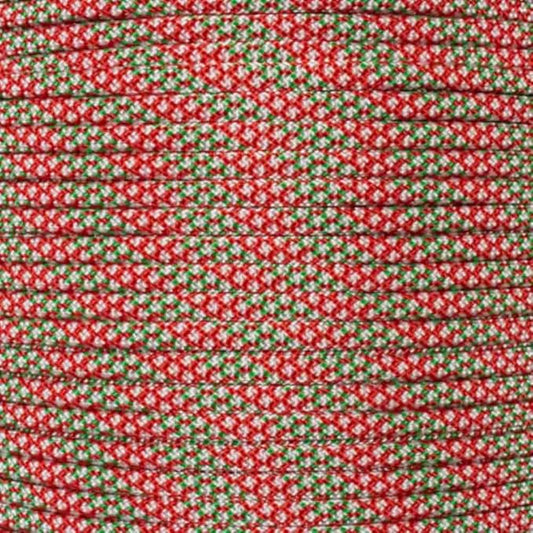 Paracord Planet Holiday Colors 550 Paracord – Great for DIY, Bracelets, and Lanyards – Yule Tide (250 Feet)