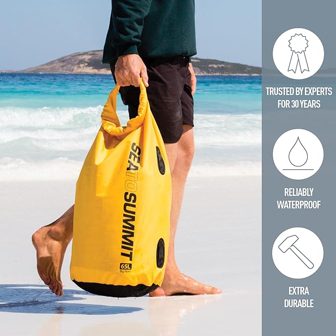 Sea to Summit Big River Dry Bag, Ultra-Durable Roll-Top Dry Storage