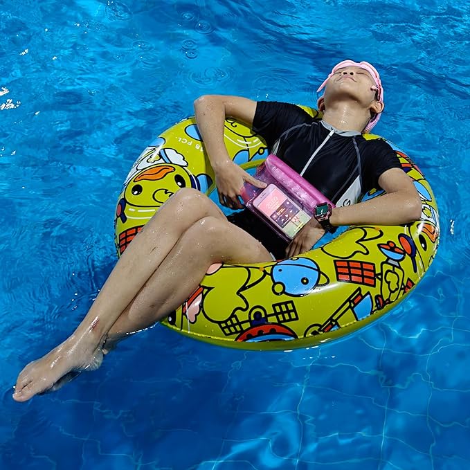 Waterproof Fanny Pack, Waterproof Pouch for Phone Passport Wallet Purse for Swimming Boating Fishing Diving Beach