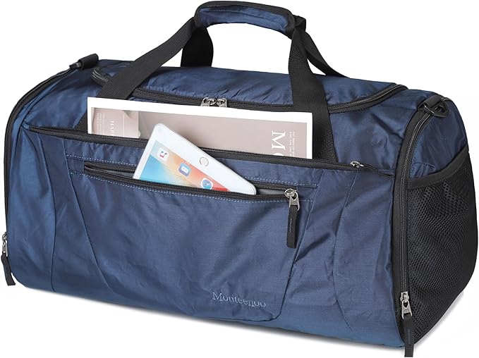 Gym Bag 40L Sports Travel Duffel Bag for Men and Women with Shoes Compartment