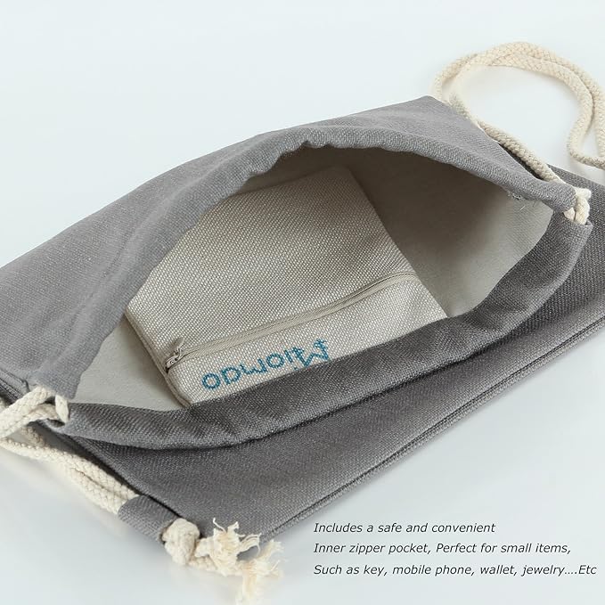 Drawstring Backpack Pineapple Style String Bag Canvas Beach Sport Daypack