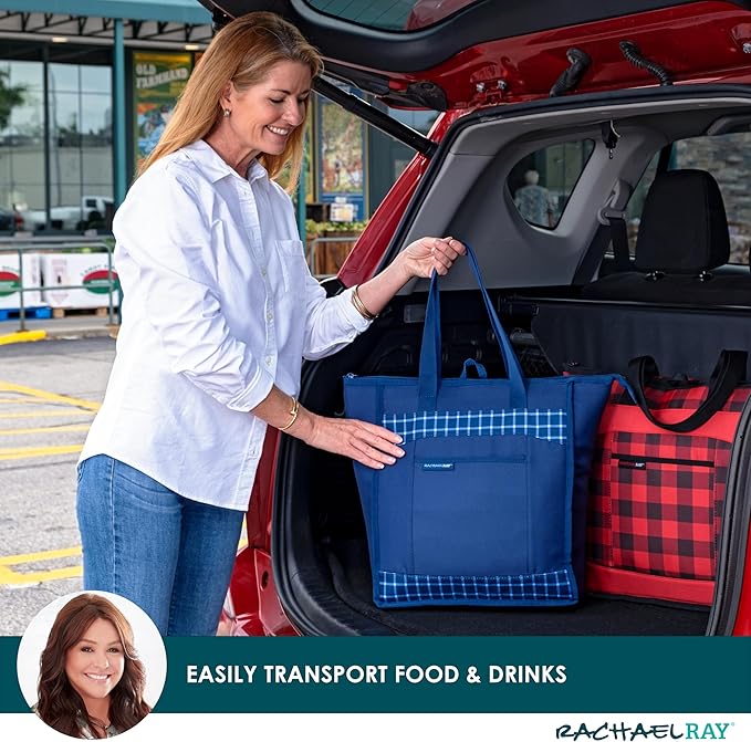 Rachael Ray Chillout Soft Sided Cooler Bag - Insulated, Leak Proof, Portable for Travel
