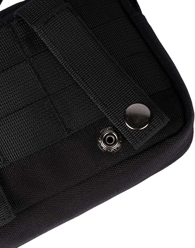 Tactical Belt Pouch EDC Waist Bag MOLLE Admin Pocket Modular Medical Kit Organizer Phone Holster Vest Pack Nylon Utility Zipper Wallet Small Gear Tool Carrier for Men Women Camping Hiking