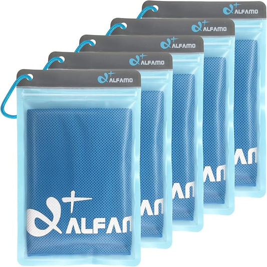 Cooling Towel for Sports, Workout, Fitness, Gym, Yoga, Pilates, Travel, Camping & More