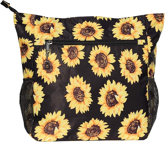 ESVAN Original Floral Water Resistant Large Tote Bag Shoulder Bag for Gym Beach Travel Daily Bags Upgraded