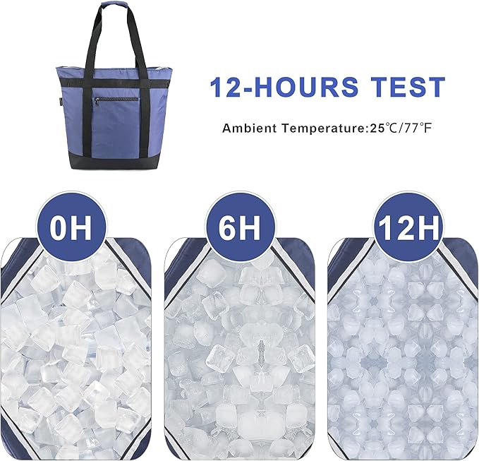 BeeGreen Insulated Cooler Bag Leakproof Freezer Shopping Tote for Groceries Thermal Food Delivery Bag