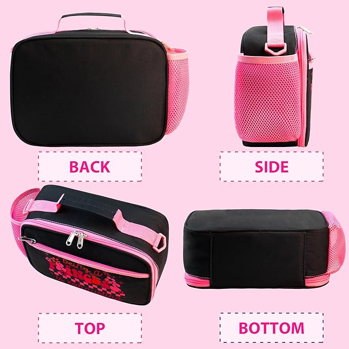 RLGPBON Kids Lunch Box for Girls Lunch Bag Insulated Durable Lunch Box Children Lunch Tote Bag for School