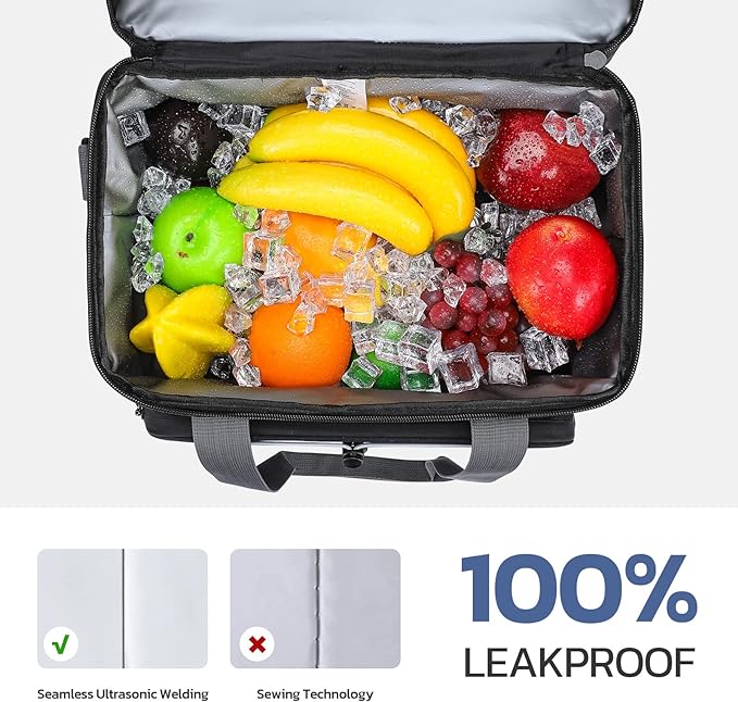 Maelstrom Collapsible Soft Cooler Bag, 24/30/60/75 Cans Beach Cooler, Ice Chest, Leakproof & Portable for Beach, Camping, Road Trips & Grocery Shopping