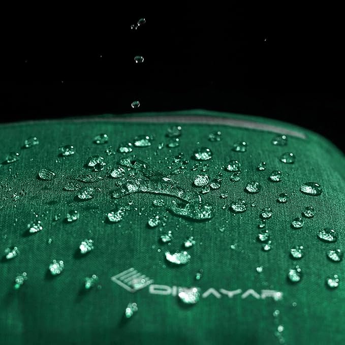 Dimayar 65L Travel Duffle Bag for Men Women - Foldable Duffel Bag with Shoes Compartment - Overnight Bags Waterproof & Tear Resistant(Forest Green)