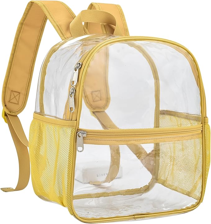 USPECLARE Clear Backpack for Stadium Approved 12×6×12, Water proof Clear Bag for Stadium Events and Concert Work Sport Event