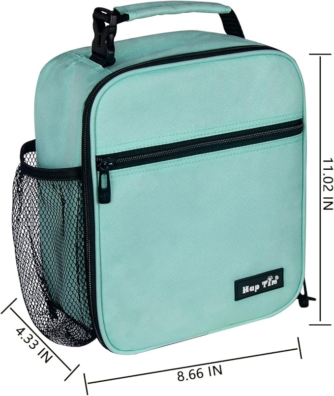 Hap Tim Insulated Lunch Box for Men, Reusable Lunch Bag for Women & Men, Adluts Lunchbox for Office Work, Portable Lunchbag, Mint Green（18654-MG）