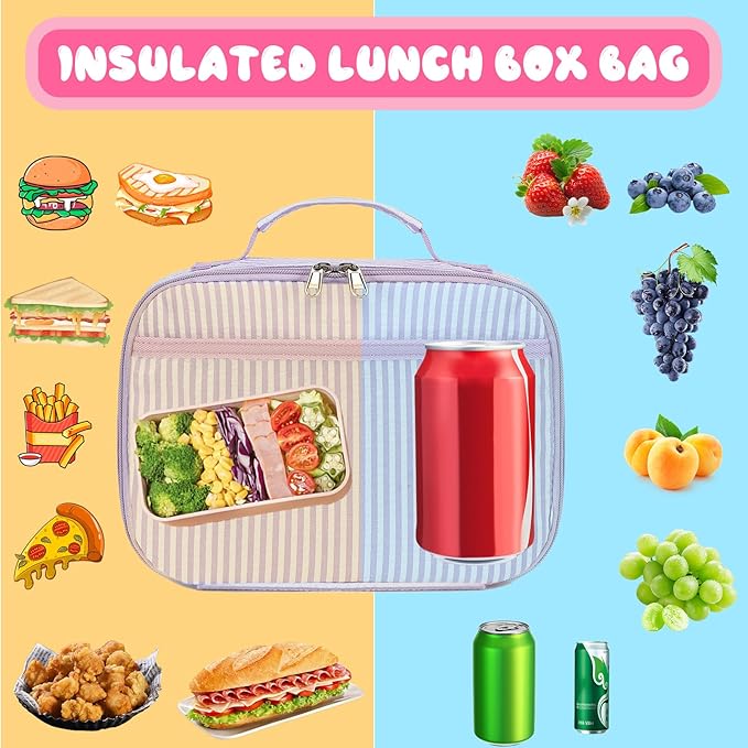CAMTOP Lunch Box Kids Insulated Lunch Bag Small Cooler Thermal Meal Thermal lunchbox for Girls Boys School Picnics