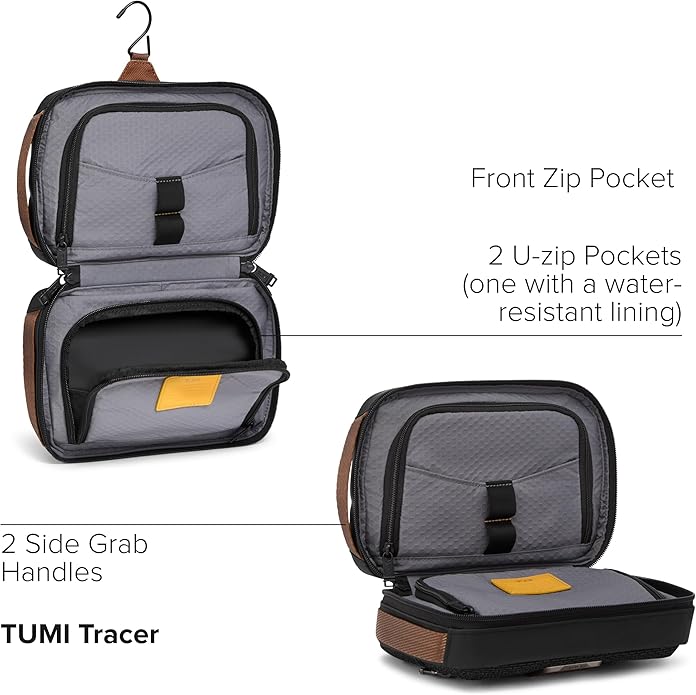 TUMI - Alpha Bravo Response Travel Kit - Hanging Toiletry Kit - Travel Bag - TUMI Tracer - 6.3" X 9.5" X 3.5"