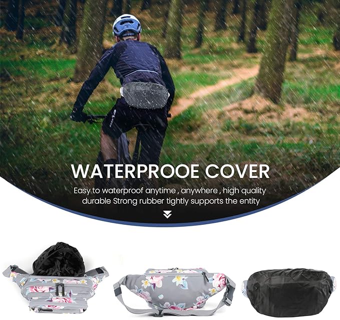 CXWMZY Fanny Packs For Women & Men Waist Pack Hip Bum Bag with Multi-Pockets Large Capacity Waterproof , for Disney Traveling Casual Cycling Running Hiking