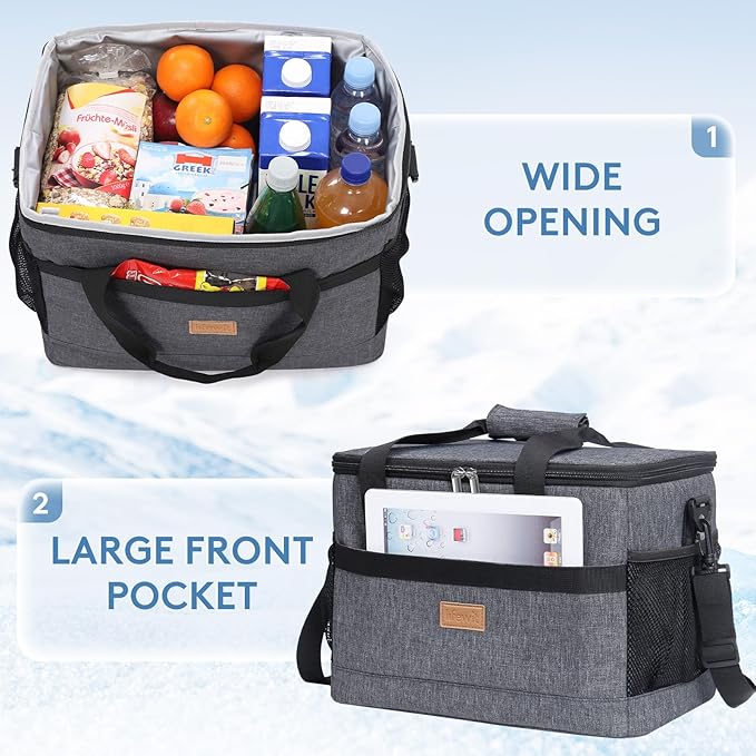 Lifewit Cooler Bag 30/50/60 Cans Collapsible and Insulated Large Lunch Bag Leakproof Soft Cooler Portable Tote for Camping/BBQ/Family Outdoor Activities
