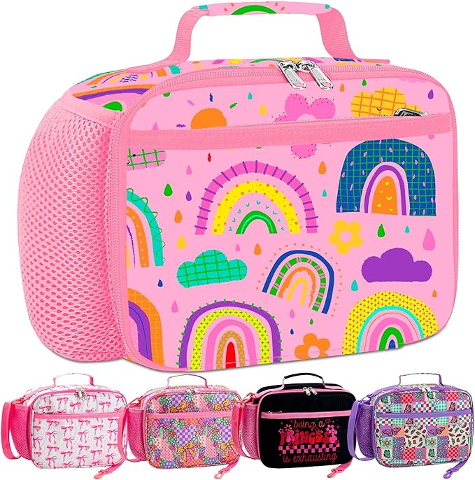 RLGPBON Kids Lunch Bag,Insulated Lunch Box for Girls Boys,Lunch Bag Toddler Teen,School Daycare Cute Travel bags