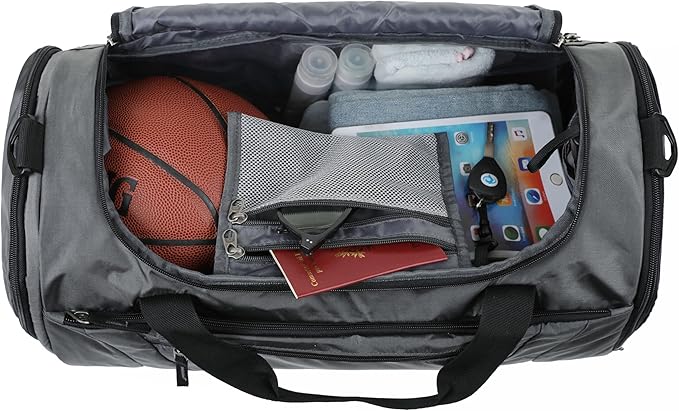 Gym Bag 40L Sports Travel Duffel Bag for Men and Women with Shoes Compartment