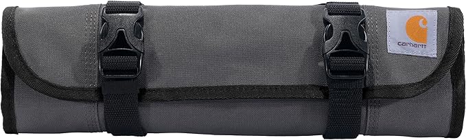 Carhartt 18 Pocket Utility Roll, Durable Water-Resistant Tool Organization Roll Bag
