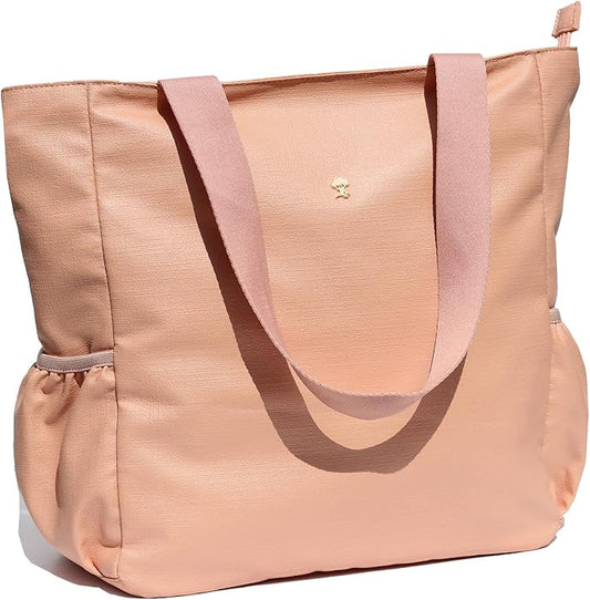 ESVAN Original Floral Water Resistant Large Tote Bag Shoulder Bag for Gym Beach Travel Daily Bags Upgraded