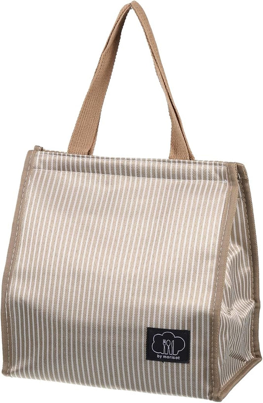 PATIKIL Insulated Lunch Bag, Oxford Cloth Waterproof Lunch Tote Bag Thermal Portable Lunch Box Food Container for Work Office Picnic Outdoor, 10.24"x6.69"x10.24", Khaki