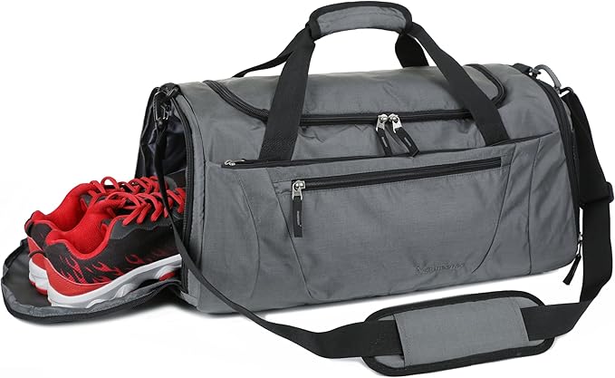 Gym Bag 40L Sports Travel Duffel Bag for Men and Women with Shoes Compartment