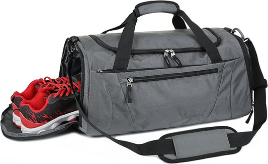 Gym Bag 40L Sports Travel Duffel Bag for Men and Women with Shoes Compartment