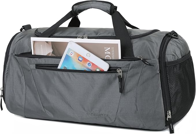 Gym Bag 40L Sports Travel Duffel Bag for Men and Women with Shoes Compartment