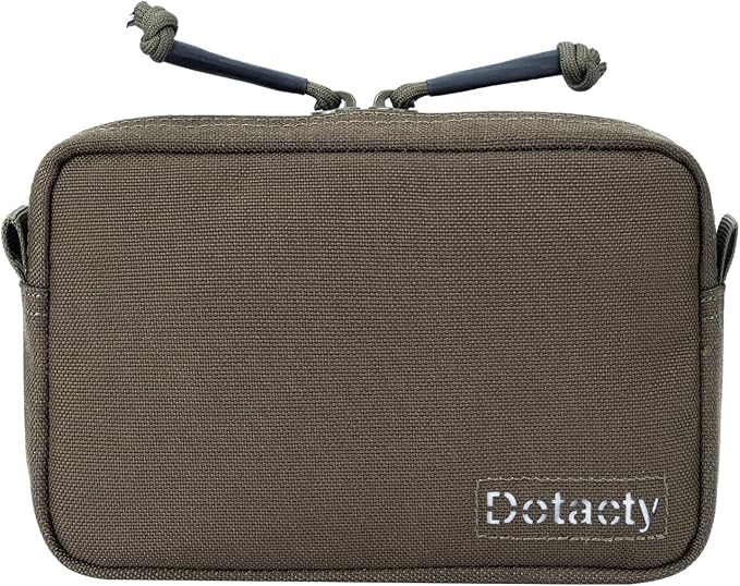 Tactical Belt Pouch EDC Waist Bag MOLLE Admin Pocket Modular Medical Kit Organizer Phone Holster Vest Pack Nylon Utility Zipper Wallet Small Gear Tool Carrier for Men Women Camping Hiking