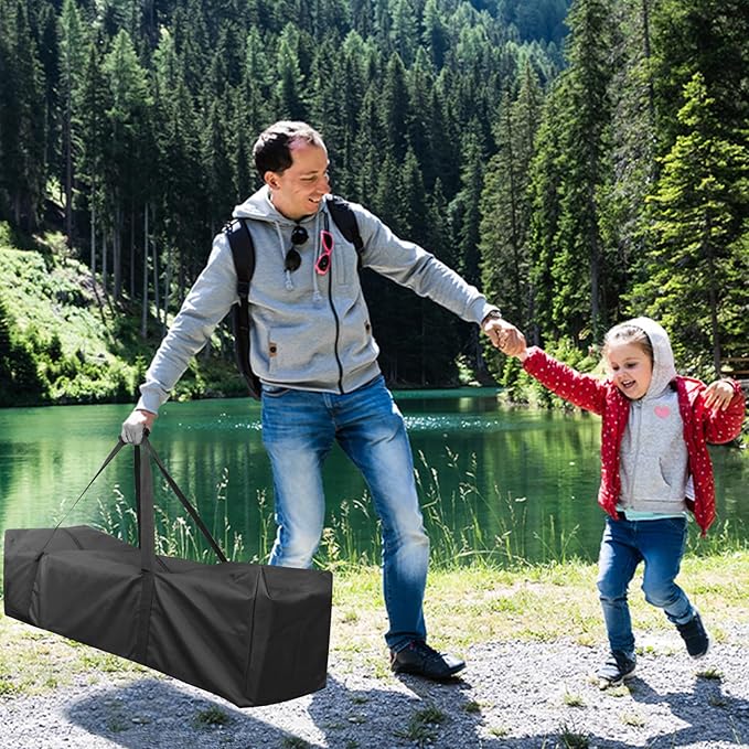 INFANZIA Duffel Travel Sports Equipment Bag, Long Luggage Bag with Upgrade Zipper Water Resistant, Extra Large Foldable Storage Bag for Camping, Tent, Tripod, Fishing(50x11x16 inch,1PCS)