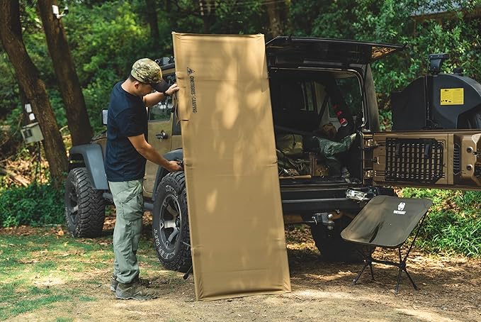 OneTigris SUPRANUBIS Camping Cot, Height Adjustable with Cot Leg Extenders, Strong Support 330lbs, Portable Folding Bed for Camping, Hiking, Travel, Truck, Beach, Office Nap (Ranger Green)