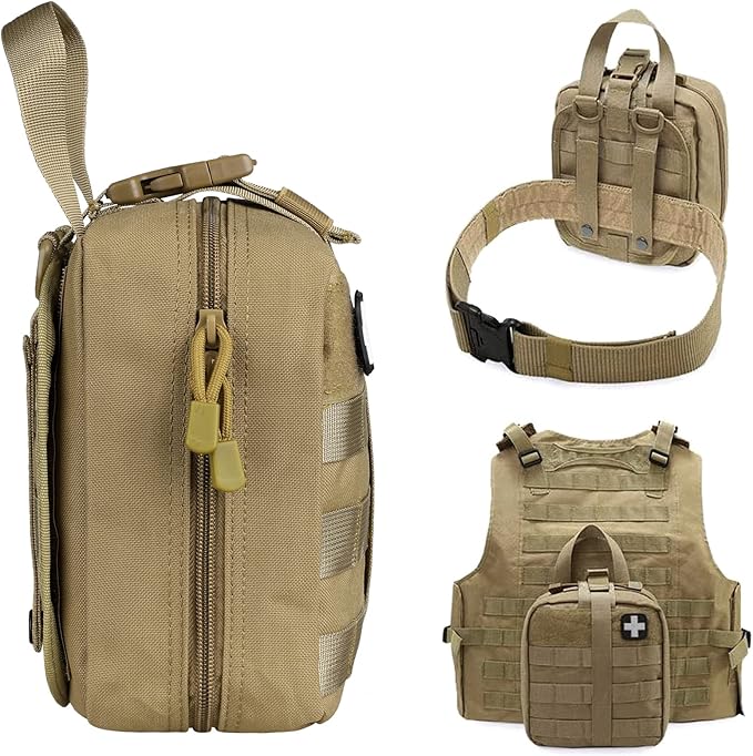First Aid Bag Empty Medical Ifak Pouch Molle EMT Pouches Rip-Away Tactical Military Trauma Emergency Medic Bag
