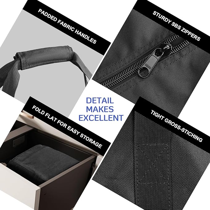 INFANZIA Duffel Travel Sports Equipment Bag, Long Luggage Bag with Upgrade Zipper Water Resistant, Extra Large Foldable Storage Bag for Camping, Tent, Tripod, Fishing(35x7x7 inch,2PCS)