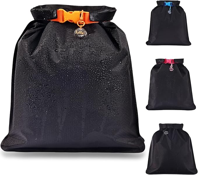 Waterproof Swim Bag for Wet Clothes, Paintable Wet Bag for Beach Swimsuit & Towels Bathing Suit Bag Dry Bag for Kayaking, Soap Travel Case, Orange Band