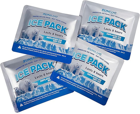 Cooler Ice Packs Reusable Ice Packs for Coolers Long Lasting Freezer Packs for Cooler Bag, Lunch Bags, Cooler Backpacks