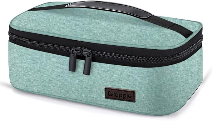 Gloppie Little Lunch Bag Small Insulated Lunch Box for Women Kids Lunchbox Mini Lunchbag Portable Cooler Bags Petty Lunch Pail Reusable Snack Container, Green