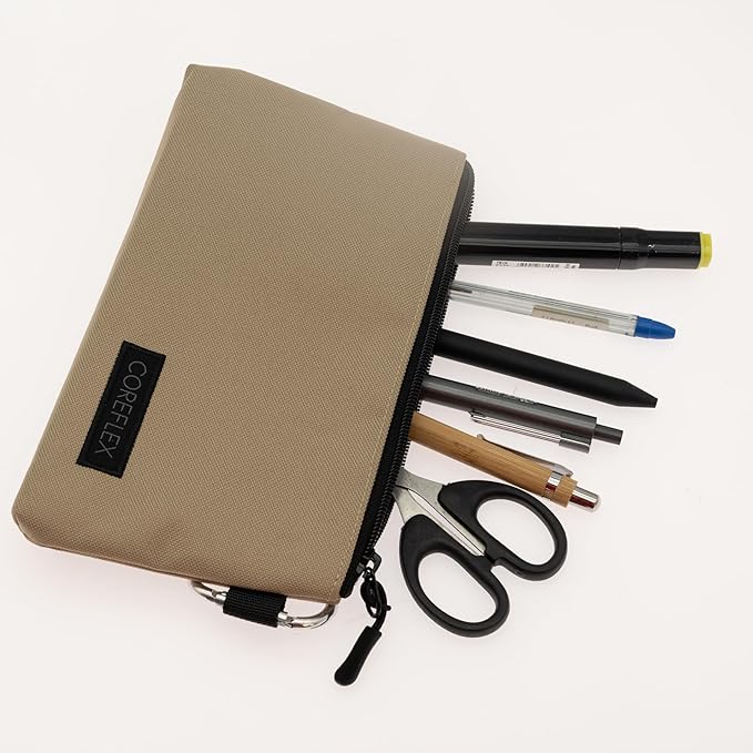 COREFLEX Premium Tool Pouch Zipper Bag, Small Tool Bag, Multipurpose Storage pouch, Heavy duty Flat Bottom Tool bag with YKK Zipper (6 pack Combo mixed size)