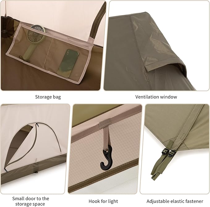 Naturehike Village Instant Tent, 4 Person 8 Person Camping Tent with Full Rainfly, Waterproof Large Cabin Tents for Car Camping