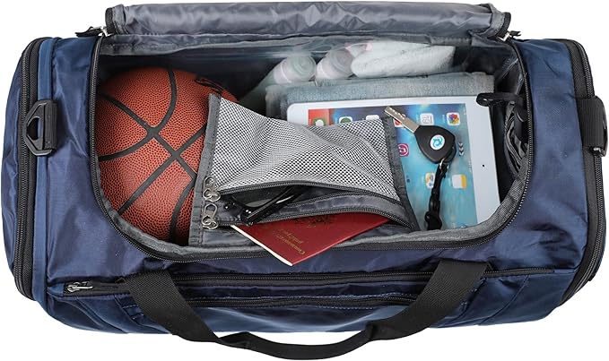 Gym Bag 40L Sports Travel Duffel Bag for Men and Women with Shoes Compartment