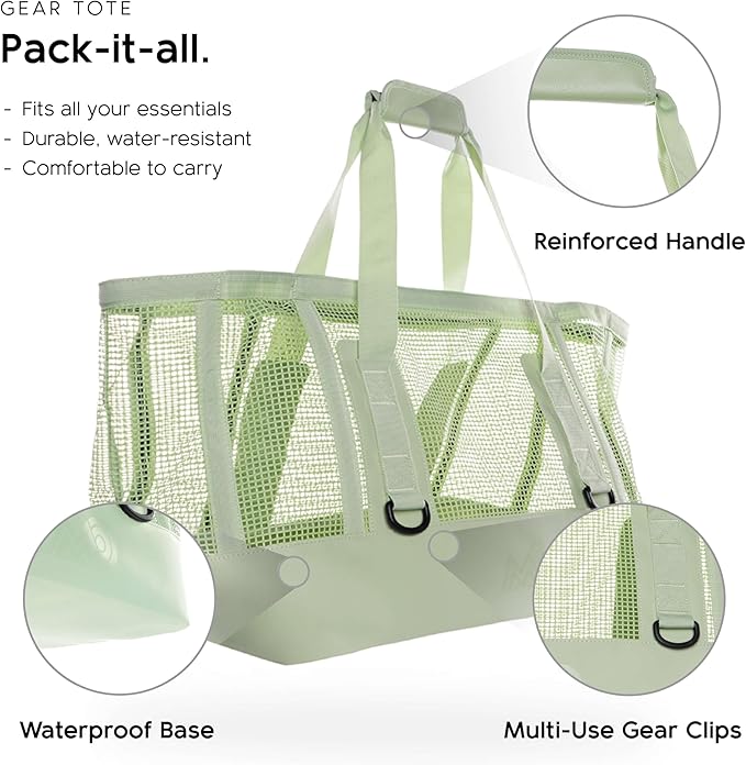 MISSION Boat Gear CASSI Heavy-Duty Outdoor Tote and Waterproof Marine-Grade Mesh Boat Bags