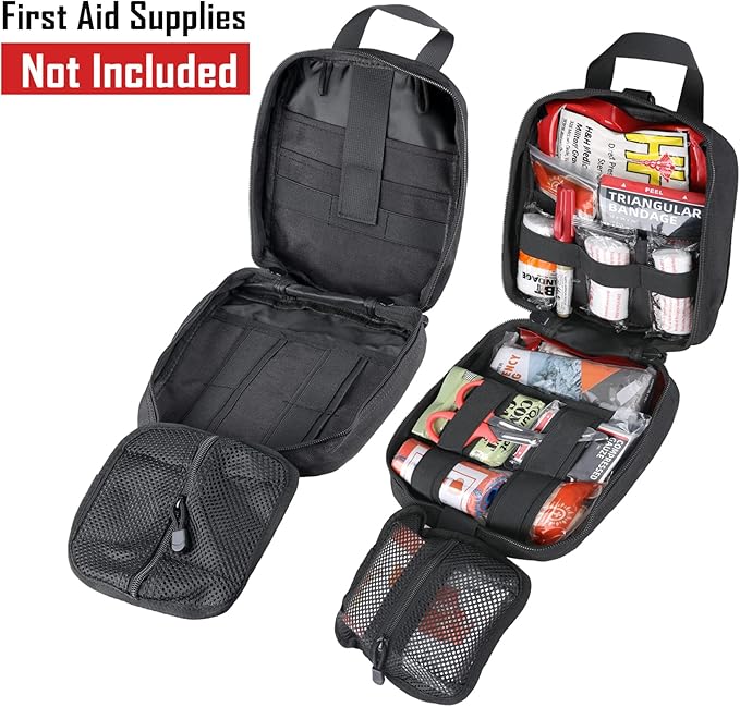 First Aid Bag Empty Medical Ifak Pouch Molle EMT Pouches Rip-Away Tactical Military Trauma Emergency Medic Bag